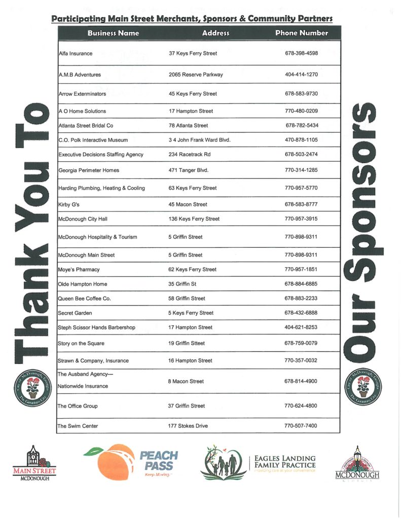 Trick or Treat on the McDonough Square Main Street McDonough